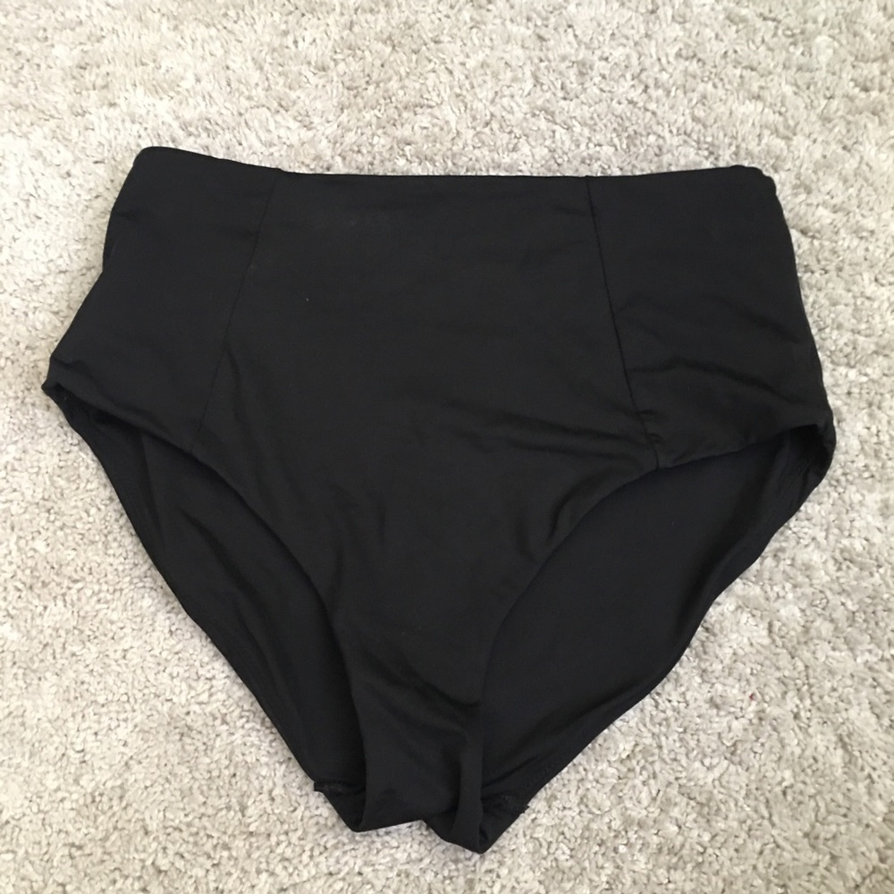 Black High Waisted Bikini Bottoms